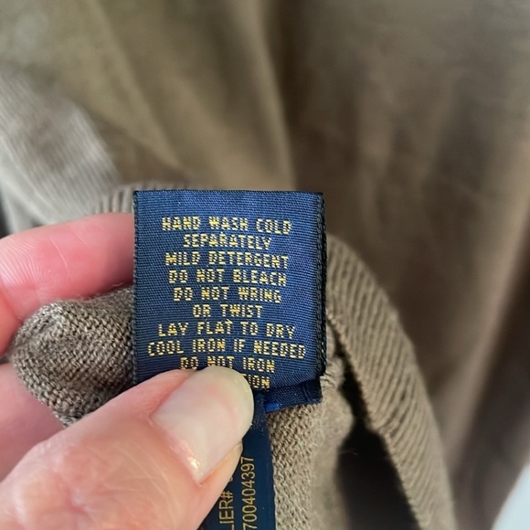 polo Golf Ralph Lauren 1/2 Zip 100% Merino Wool Sweater size XL - Picture 6 of 6